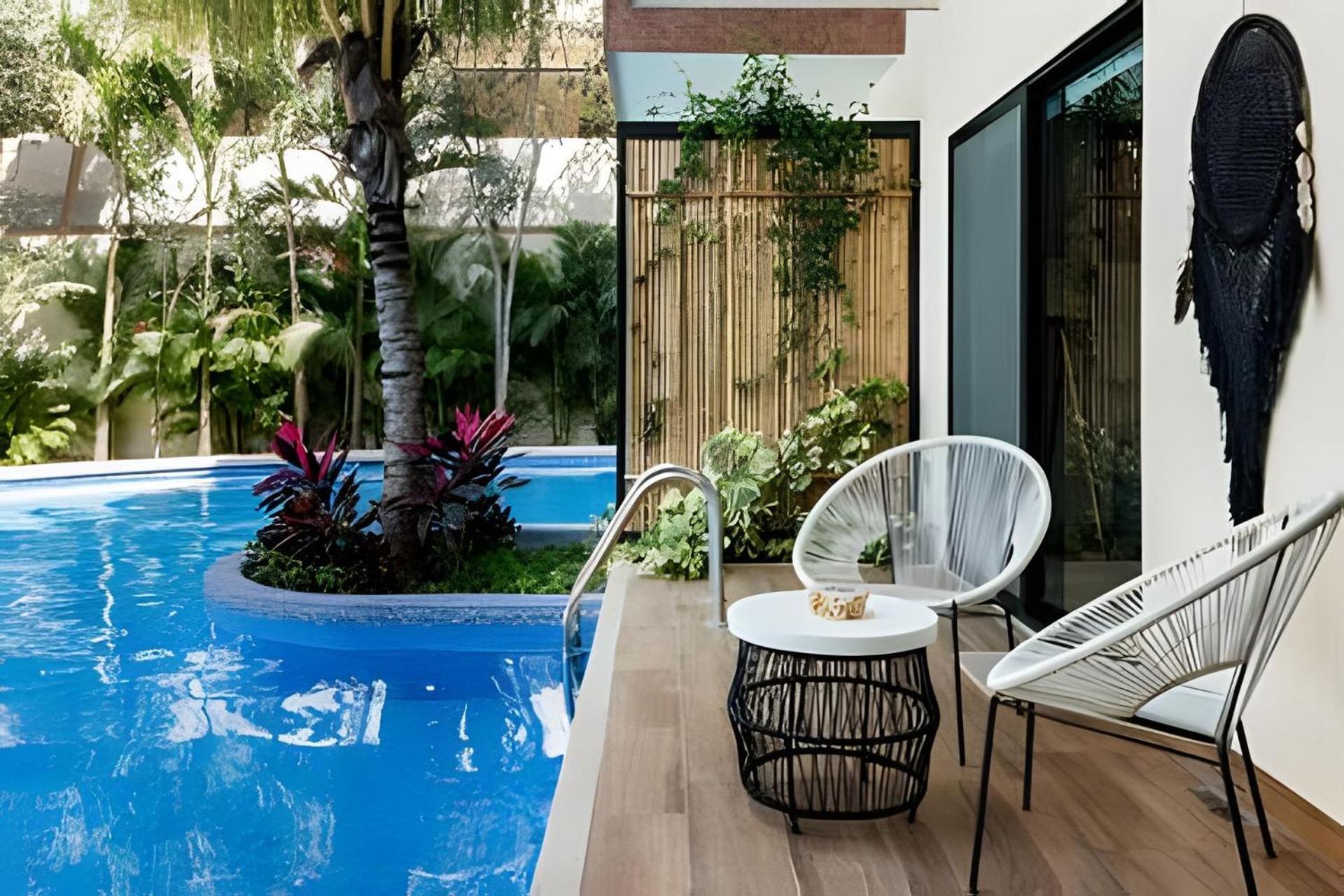 Casa De Lujo Ka'An Maya Acceso Swimup A La Piscina Тулум Экстерьер фото