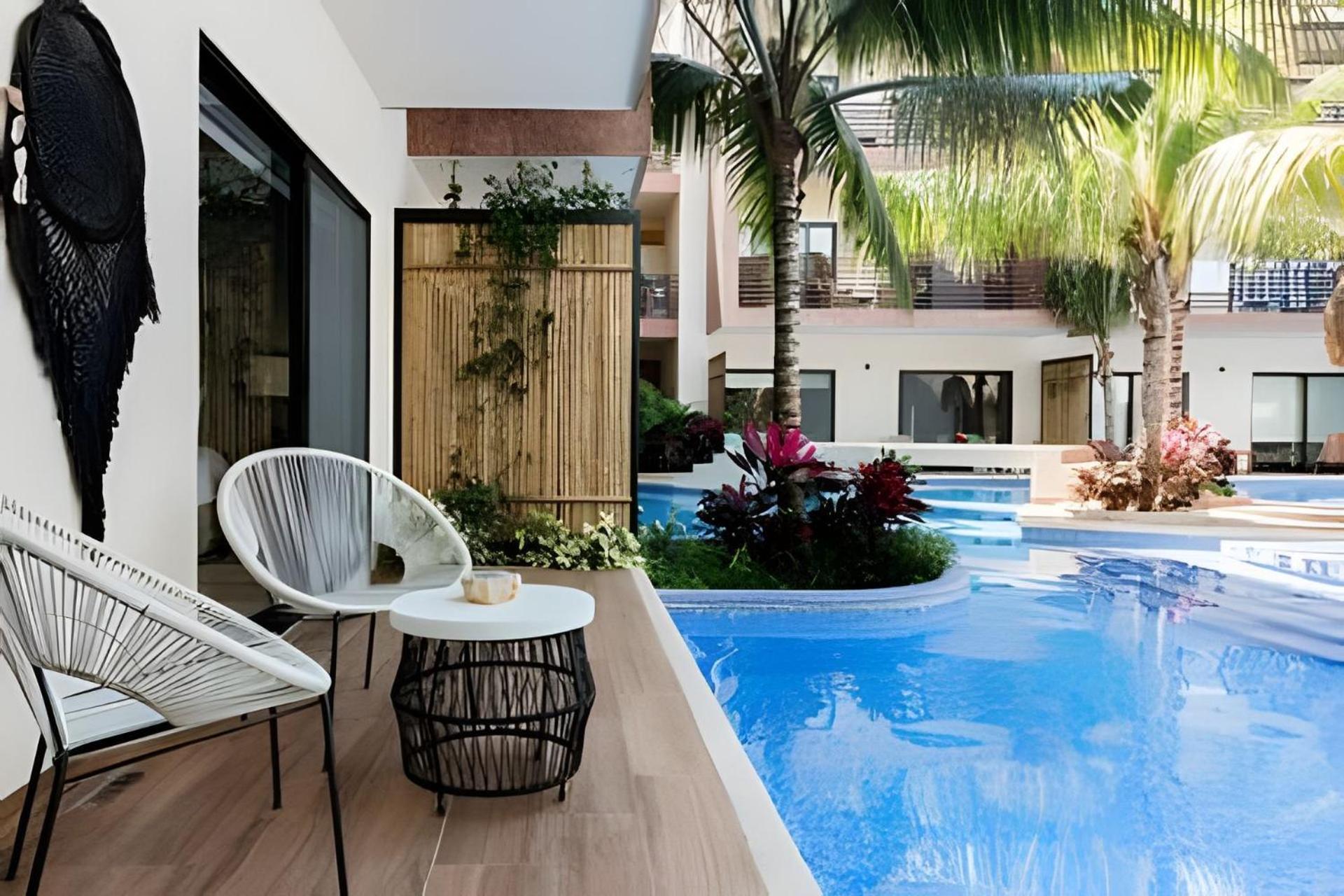 Casa De Lujo Ka'An Maya Acceso Swimup A La Piscina Тулум Экстерьер фото
